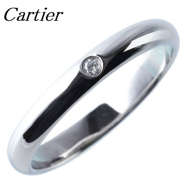 Cartier(カルティエ)のカルティエ ダイヤリング 1895 ウェディング 1PD #48【10370】 レディースのアクセサリー(リング(指輪))の商品写真