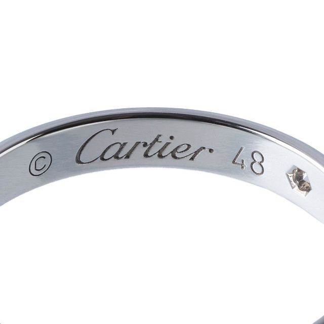 Cartier(カルティエ)のカルティエ ダイヤリング 1895 ウェディング 1PD #48【10370】 レディースのアクセサリー(リング(指輪))の商品写真