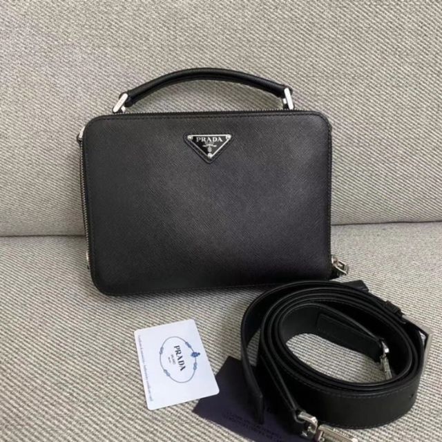 SALE】 PRADA - PRADA プラダ ブリック サフィアーノレザーバッグ