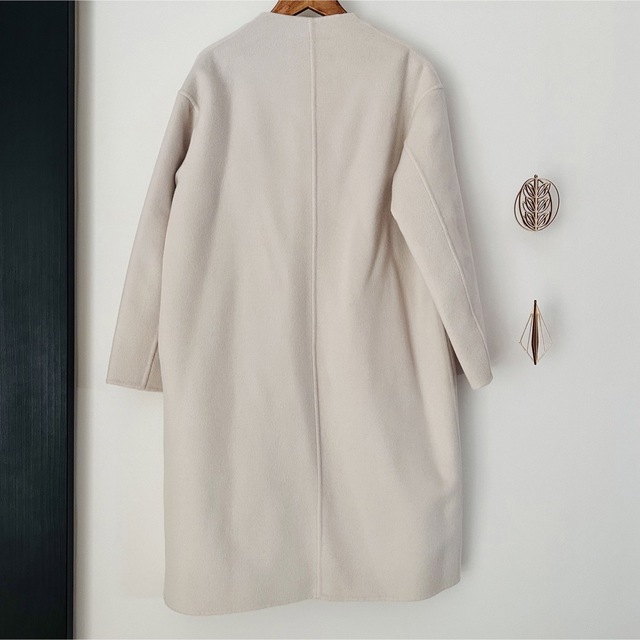 Spick & Span*新品 Wフェイススタンドノーカラーコート