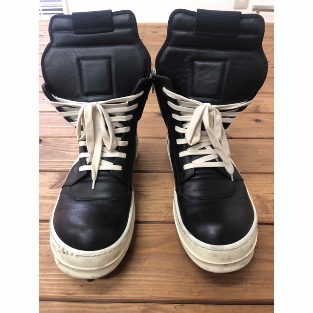 Rick Owens(リックオウエンス)のsohさん専用【美品】リックオウエンス ジオバスケットレザーハイ メンズ 43 メンズの靴/シューズ(スニーカー)の商品写真