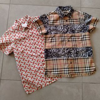BURBERRY - 2枚セット BURBERRY〜Kids 8Y128 半袖シャツ、ブラウスの
