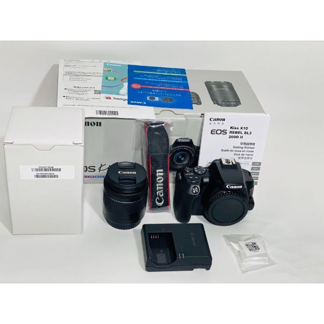 海外限定】 ☆極美品☆Canon EOS KISS X10 Wズームキット BK使用少ない