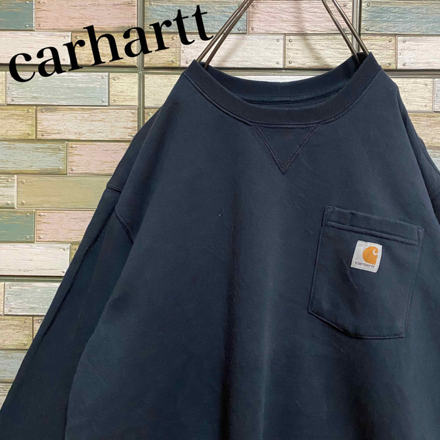 00s Carhartt カーハート ワンポイントロゴ 刺繍ロゴ スウェット