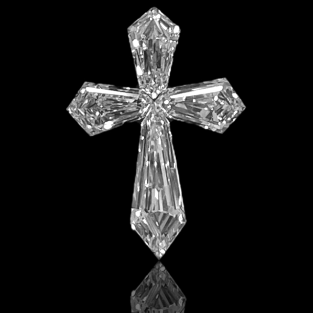 CROSS 十字架形ダイヤモンドセット 1.087ct 4PC/RT1870