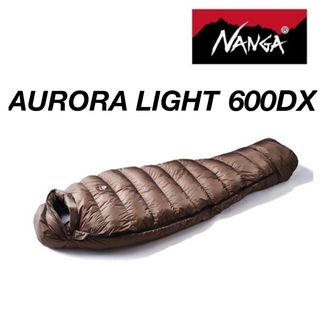 ナンガ(NANGA)のナンガ オーロラライト600DX レギュラー ブラウン 新品未使用 日本製(寝袋/寝具)
