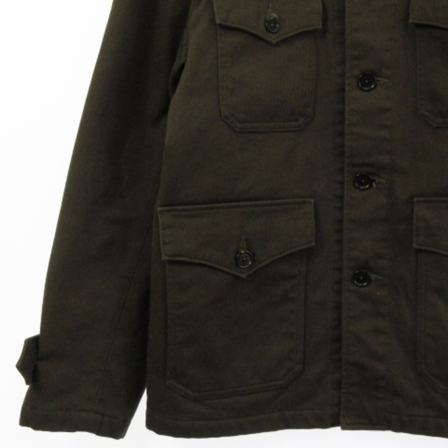 桃太郎ジーンズ 22AW ピケ ファティーグ ジャケット 中綿 カーキ 40 期間限定30%OFF! 8995円引き 桃太郎ジーンズ ピケファティーグ ジャケット