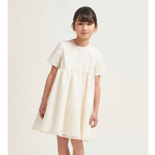 yori pocket オーガンジーワンピース　 キッズ/ベビー/マタニティのキッズ服女の子用(90cm~)(ワンピース)の商品写真