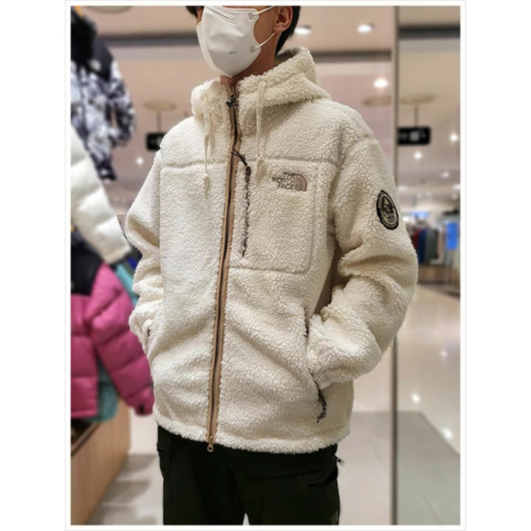 店頭完売品！韓国限定THE NORTH FACEリモフリースフーディー2XL 白