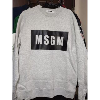 エムエスジイエム(MSGM)の【大人気】MSGM　ボックス　ロゴ　トレーナー パーカー新品未使用【即完売】(スウェット)