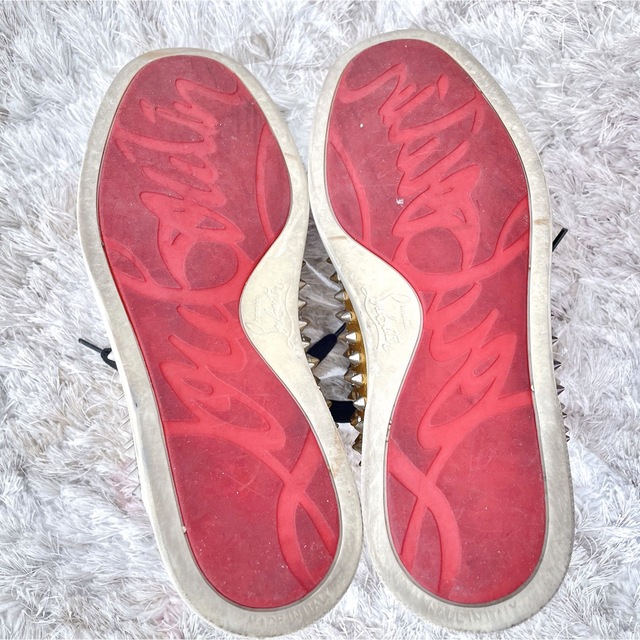 Christian Louboutin(クリスチャンルブタン)のルブタン スパイクスタッズ　LOUIS ルイス ハイカット スニーカー 靴 美品 レディースの靴/シューズ(スニーカー)の商品写真