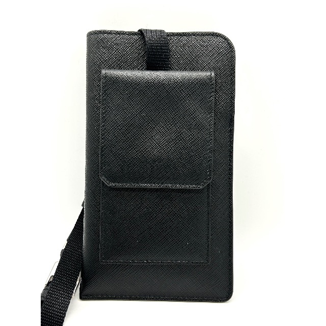 おすすめ】 極美品 プラダ サフィアーノ スマホショルダー カード