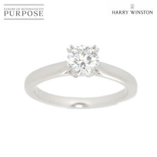 ハリーウィンストン(HARRY WINSTON)のハリー ウィンストン HW ソリティア ダイヤ  0.53ct F/VVS1/3EX 8号 リング Pt プラチナ 指輪【証明書・鑑定書付き】VLP 90174127(リング(指輪))