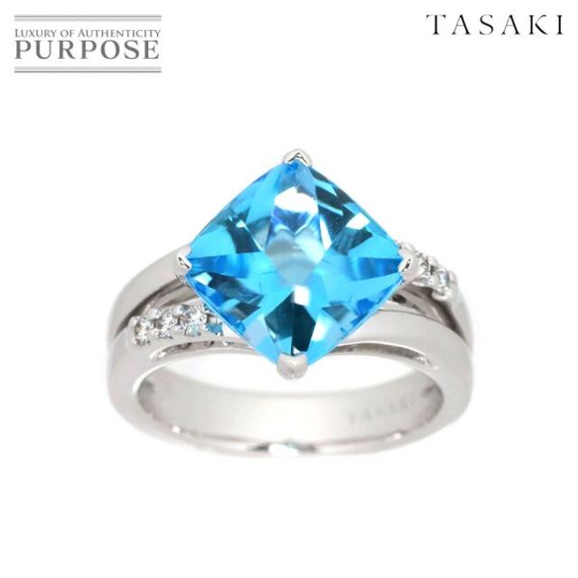 超新作】 TASAKI - タサキ TASAKI 12号 リング ブルートパーズ ダイヤ