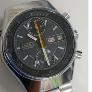 シチズン(CITIZEN)のシチズンチャレンジタイマースパイダー逆パンダ希少グレー文字盤値下げ格安(腕時計(アナログ))