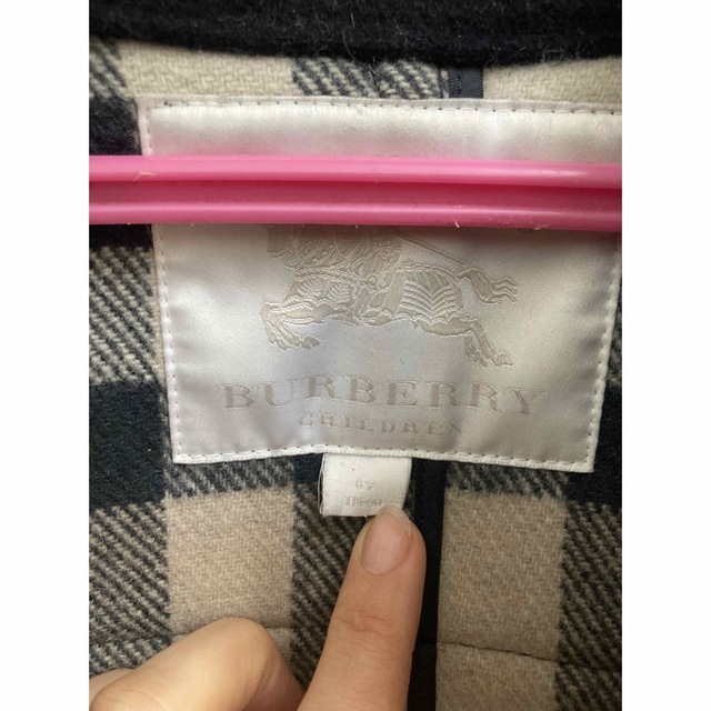 BURBERRY(バーバリー)のバーバリー　6Y 116-120センチ　ダッフルコート キッズ/ベビー/マタニティのキッズ服女の子用(90cm~)(ジャケット/上着)の商品写真