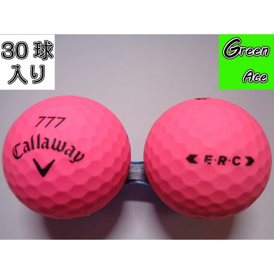 キャロウェイ ERC ピンク 2019年モデル 30球 ゴルフボール ロストボール