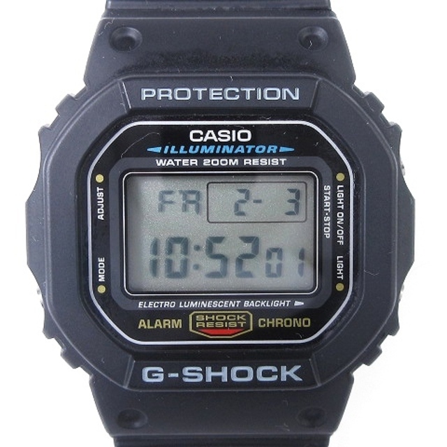 カシオジーショック 腕時計 DW-5600E-1 デジタル クオーツ ブラック