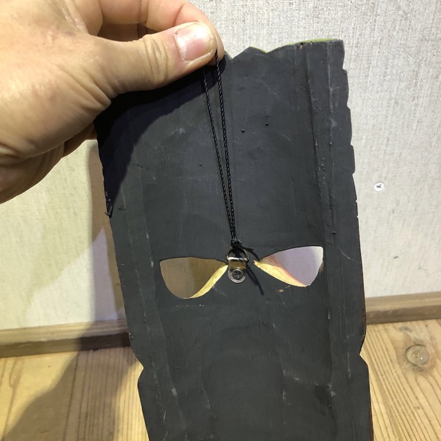 カラフルなティキ面30n ティキマスク 木彫りのお面壁掛け カラフルなティキ面30n ティキマスク 木彫りのお面壁掛け