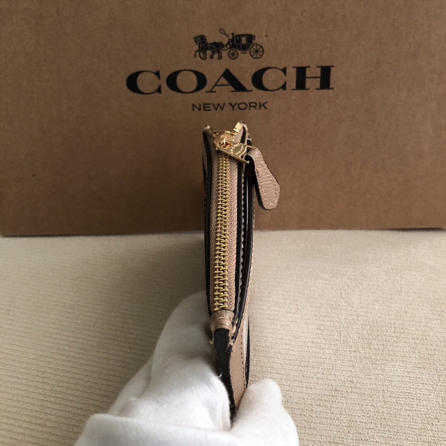 COACH(コーチ)の新品★COACH コーチ レザー コイン パス IDケース キーリング付き レディースのファッション小物(コインケース)の商品写真