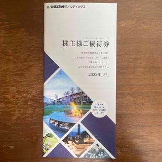 東急不動産 株主優待券 1冊 宿泊優待券 3枚 スポーツ施設優待 2枚他 割引券(その他)