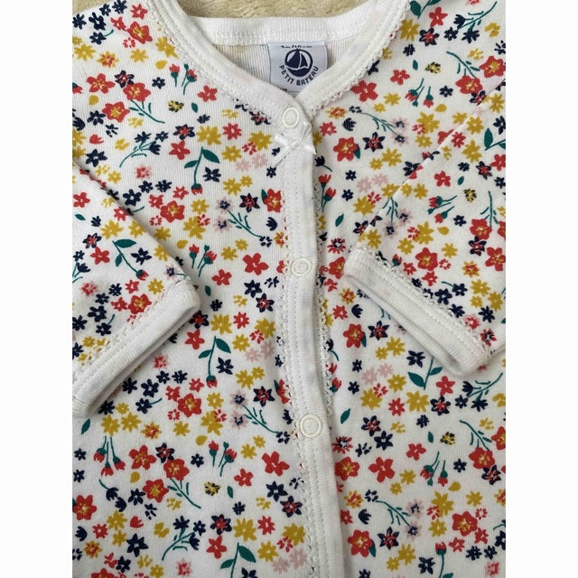 PETIT BATEAU(プチバトー)のプチバトー　足なし　ロンパース　3m キッズ/ベビー/マタニティのベビー服(~85cm)(ロンパース)の商品写真