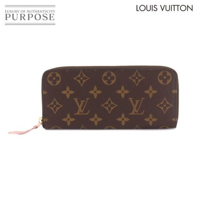 ゴールド未使用 展示品 ルイ ヴィトン LOUIS VUITTON モノグラム ポルトフォイユ クレマンス 長財布 ローズバレリーヌ M61298 VLP 90178961