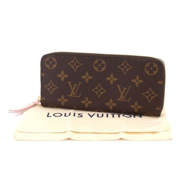 未使用 展示品 ルイ ヴィトン LOUIS VUITTON モノグラム ポルトフォイユ クレマンス 長財布 ローズバレリーヌ M61298 VLP 90178961