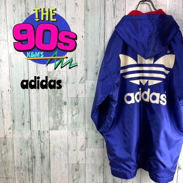 80's adidas アディダス　デサント　日本製　トレフォイルベンチコート