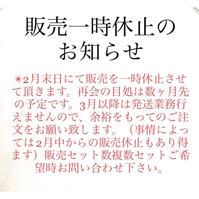 年末のプロモーション 〜販売休止のお知らせ〜 各種パーツ - kajal.pl
