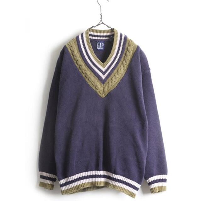 90s Old Gap オールドギャップ　コットン　ニットパーカー　XL