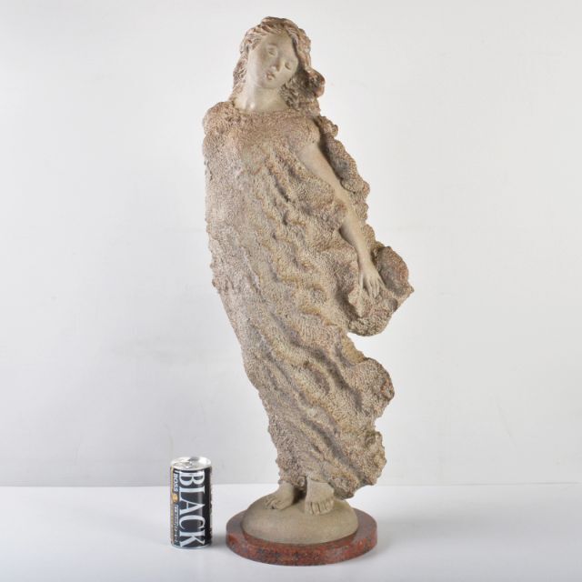 ブロンズ像　女性像　置物　在銘　重さ約11.52kg　D　R5416B
