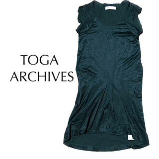 トーガ(TOGA)のTOGA ARCHIVES【美品】ノースリーブ 変形 ワンピース(ひざ丈ワンピース)