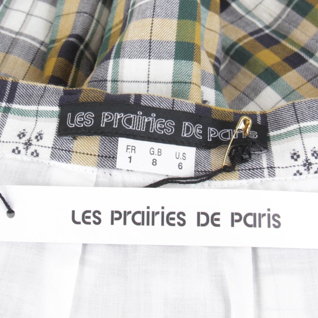 美品『USED』 LES prairies DE paris チェックスカート6 ミニスカート コットン【中古】 レディースのスカート(ミニスカート)の商品写真