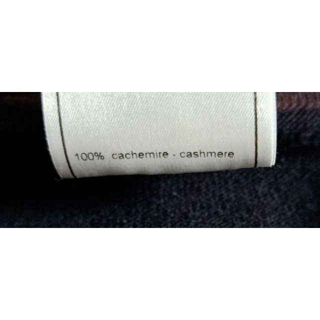美品 CHANEL シャネル カシミヤ100% ノースリーブニット ネイビー M