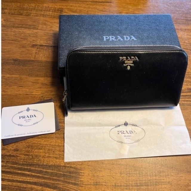 PRADA 1M0506 SAFFIANO METAL NERO