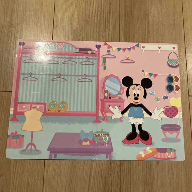 Disney(ディズニー)のマグネットでぺったんこ ミニーのきせかえ キッズ/ベビー/マタニティのおもちゃ(知育玩具)の商品写真