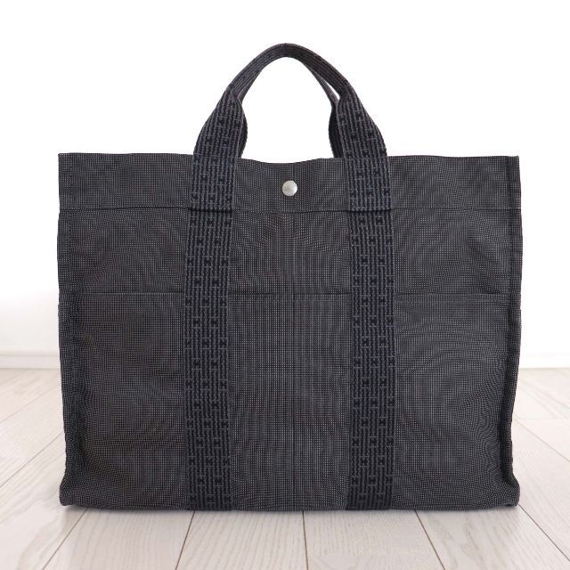 HERMES エルメス カデナ付 エールライン MM キャンバス トート バッグ32cmマチ