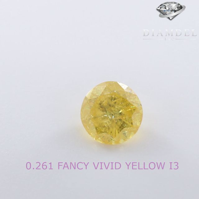 イェローダイヤモンドルース/ F.I.O.YELLOW/ 0.166 ct.