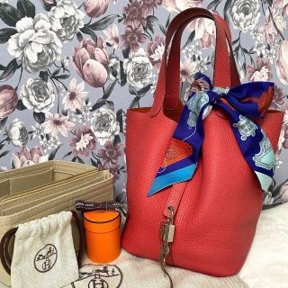 エルメス(Hermes)の正規品☆HERMES ピコタンロックMM 【エルメスツイリーとインバッグ付き】(ハンドバッグ)