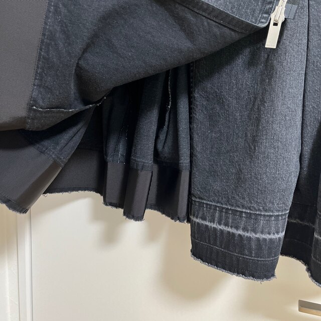 sacai 2021 デニム スカート ZIP