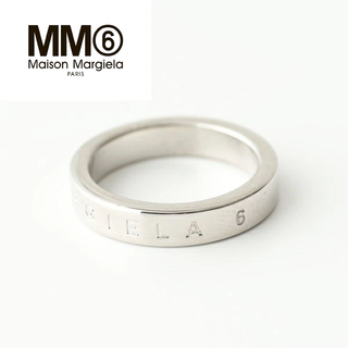 新品 MM6 メゾンマルジェラ 指輪 リング シルバー ロゴ 14号サイズ
