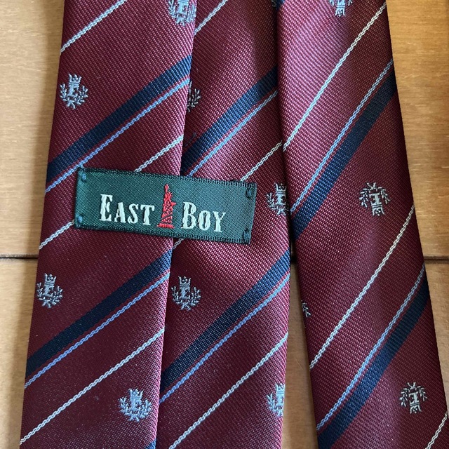 EASTBOY(イーストボーイ)のEAST BOY ネクタイ(エンジ×ネイビー) レディースのファッション小物(ネクタイ)の商品写真