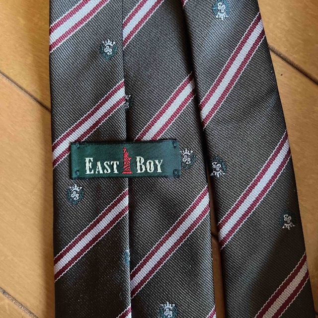 EASTBOY(イーストボーイ)のEAST BOY ネクタイ(ブラウン×ピンク) レディースのファッション小物(ネクタイ)の商品写真