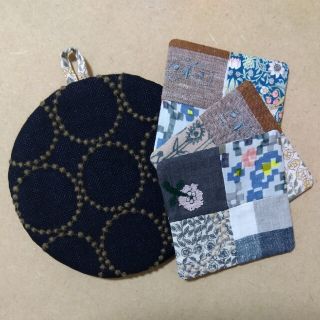 ミナペルホネン(mina perhonen)のminaperuhonen様専用です。　4点　ハンドメイド　コースター　鍋しき(雑貨)