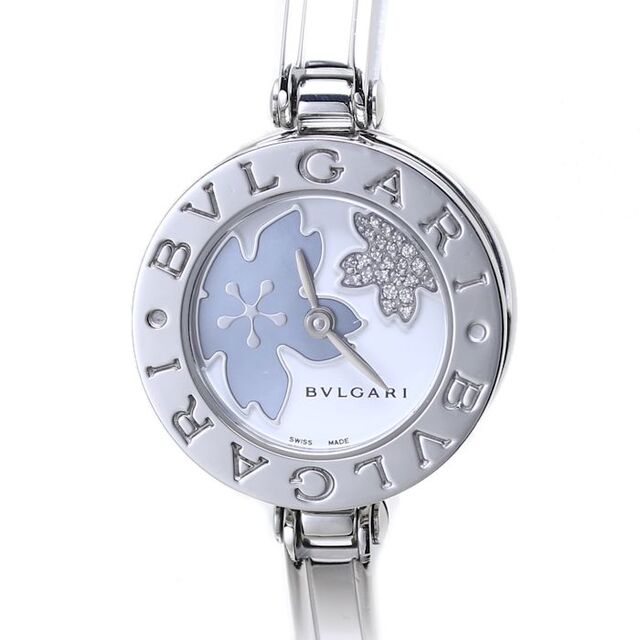 BVLGARI(ブルガリ)のブルガリ BVLGARI ビーゼロワン メディテラネアン ガーデン BZ22S BZ22FDSS 【正規店購入/仕上げ済/電池交換済み】シェル ダイヤ S ステンレススチール レディース / 38139【中古】【腕時計】 レディースのファッション小物(腕時計)の商品写真