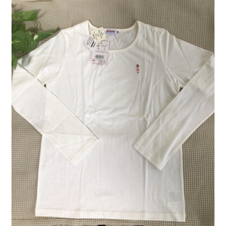ミキハウス(mikihouse)の新品ミキハウスバレリーナちゃん　長袖カットソー　オフホワイトサイズ150(Tシャツ/カットソー)