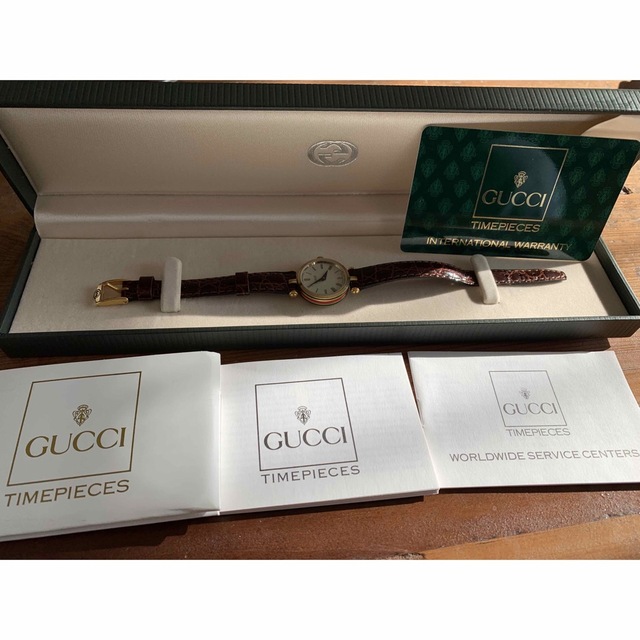 【美品】新品電池交換済み GUCCI シェリーライン クオーツ腕時計 レディース | フリマアプリ ラクマ