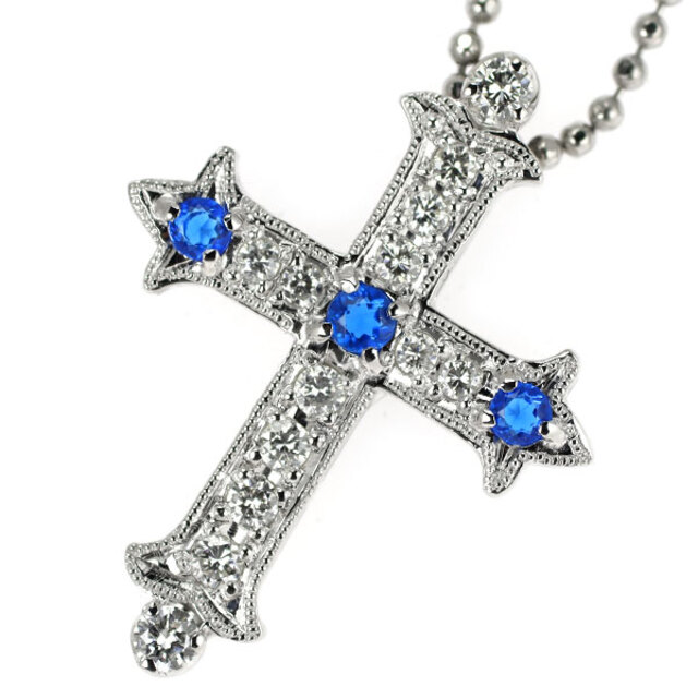 日本に 希少 クロス D0.25ct 0.10ct ペンダントネックレス