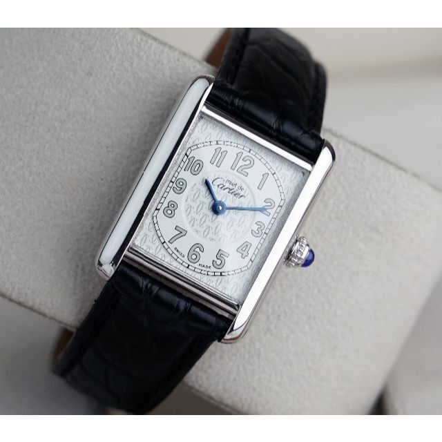 美品 カルティエ マスト タンク シルバー アラビア SM Cartier